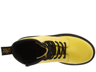  Dr. Martens Kid's Collection Delaney 32 (Wild Yellow Softy T)