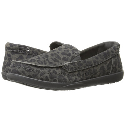 Crocs Walu Leopard Print Leather 35 (light grey/graphite)