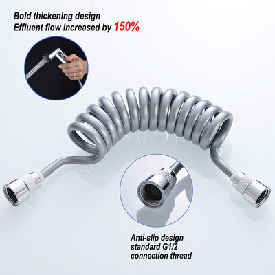 Tauset BS-PU Spiral 2m Gray/Crome