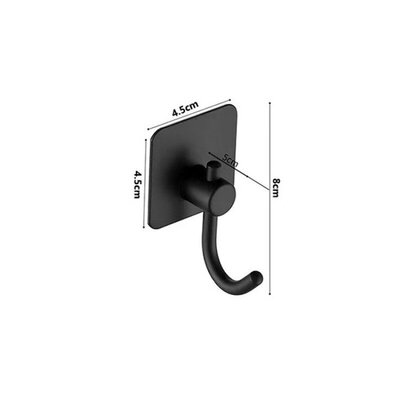 HO-LZ Hook 2pcs (Glue) Black