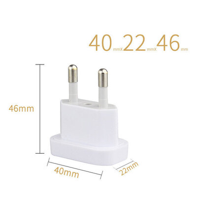 ProZone AC9600 Compact US to EU Plug White