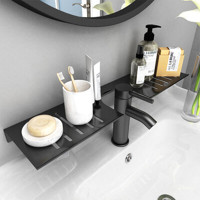 IwConcept BathRack Loft-70cm Notch Black