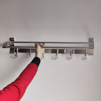 Cady 1803 Towel Bar Double Layers (Silver)