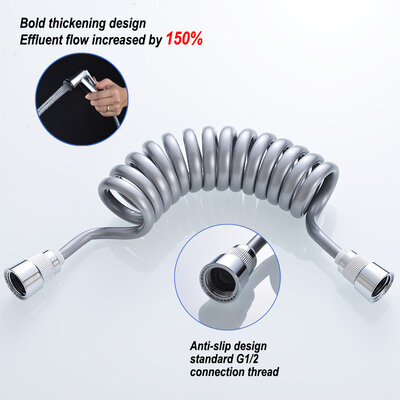 Tauset BS-PU Spiral 2m Gray/Crome