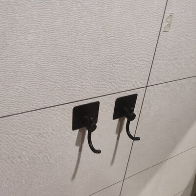 HO-LZ Hook 2pcs (Glue) Black