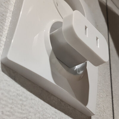 ProZone AC9600 Compact US to EU Plug White