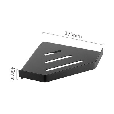 Tauset H5099 Angular SUS304 17.5cm Black