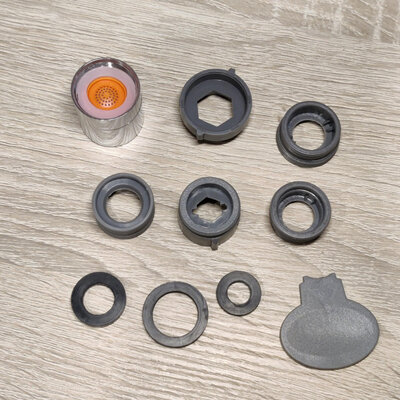 Lanfey CH-001 Chrome + adapters