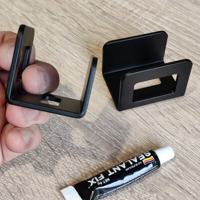 DAXINI Sponge Holder L003 Aluminium 2pcs Black