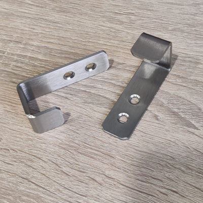 Disfact L-hook 2pcs Silver