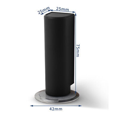 Langsa L-75 Door Stopper Black