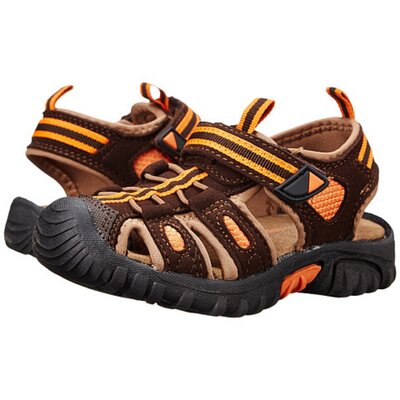 Jumping Jacks Kids Sand Cruiser 32 (Chocolate Brown Microsuede/Brown & Orange Trim)