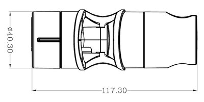 Disfact DS-30204 (18-25mm) Chrome