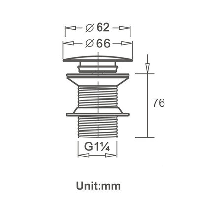 Disfact D121 Click-Clack (Without overflow) Chrome