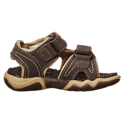 Timberland Kids Adventure Seeker 2-Strap Sandal 21 (Brown/Tan)