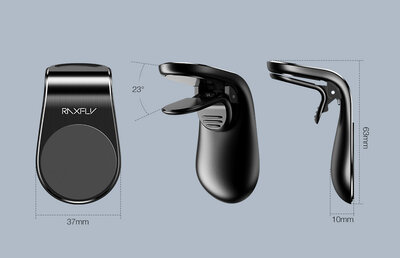 RAXFLY L-Type Magnetic Holder Black