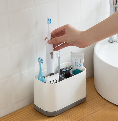 EasyStore Toothbrush Caddy XL-size Gray